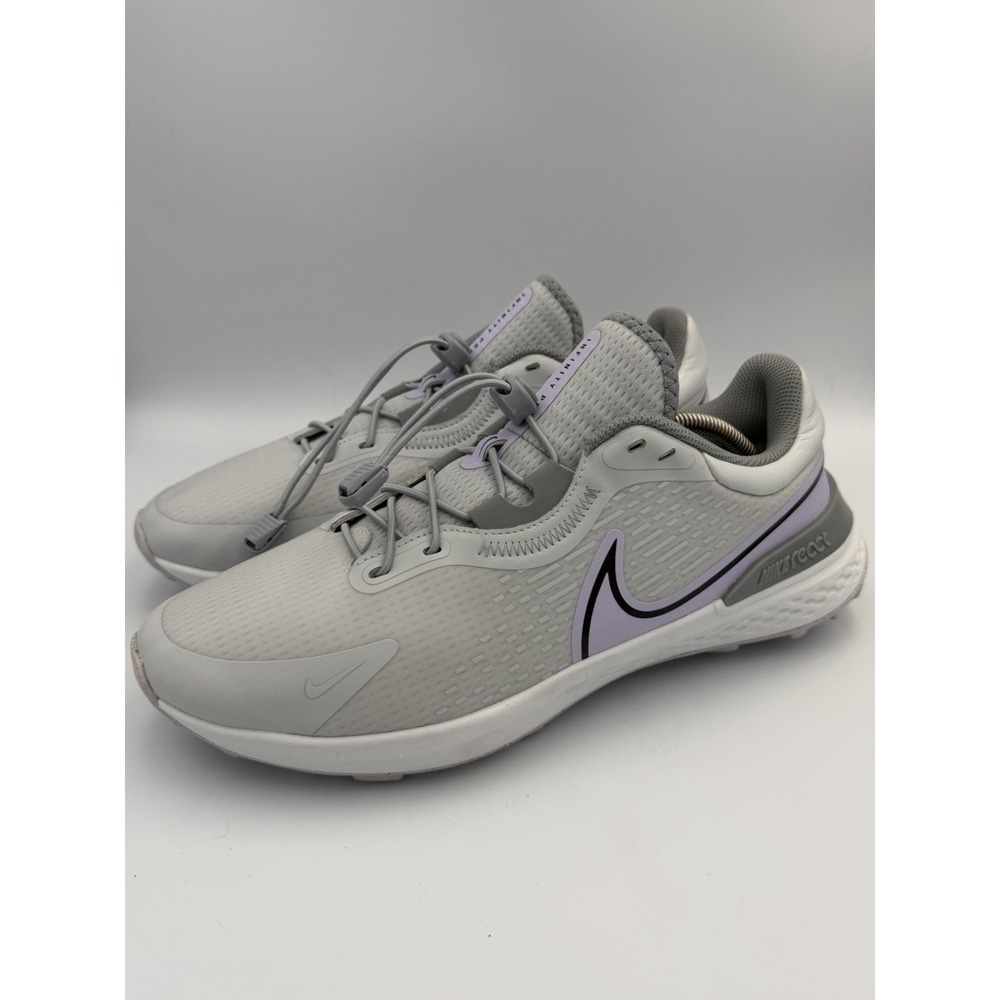 Nike Men's Infinity Pro 2 Size 12 Wide Golf Grey/Purple DM8449-005